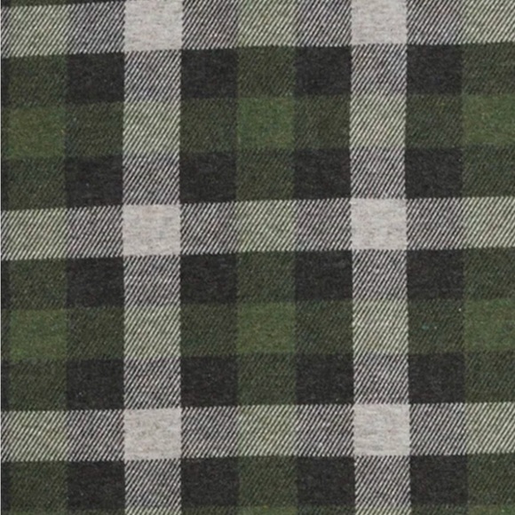 Chaps Men's Knit Flannel Shirt Green XL Stretch - Picture 7 of 10